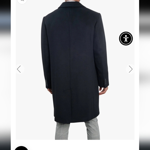 London Fog Signature Wool Jacket Sz.42R Black NWT - Picture 2 of 11